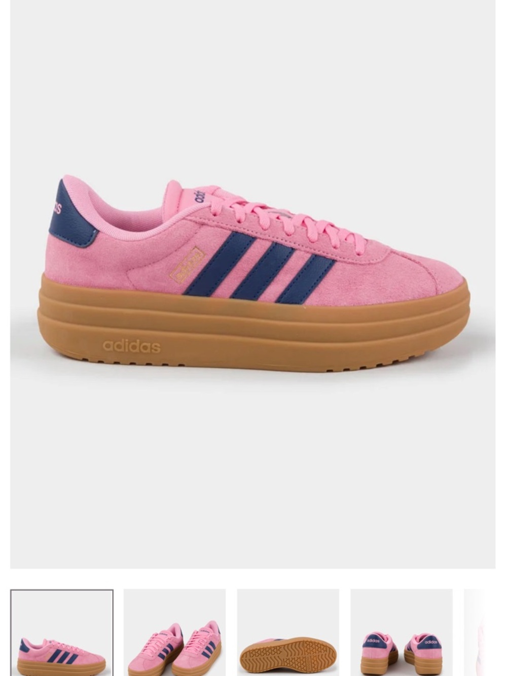 Adidas Gazelle Sneakers with Navy Stripes